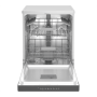 Whirlpool Dishwasher WRFC 3C26 X Free standing Width 60 cm Number of place settings 14 Number of programs 8 Energy efficiency class E Display Stainless steel
