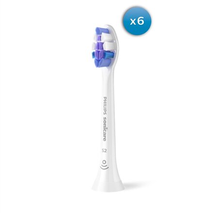Philips , Replacement brush heads , HX6056/87 Sonicare Sensitive , Heads , For adults , Number of brush heads included 6 , White