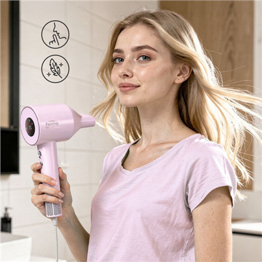ETA Hair dryer , Fenité Pastels ETA831990000 , 1600 W , Number of temperature settings 3 , Ionic function , Light Pink , Diffuser nozzle