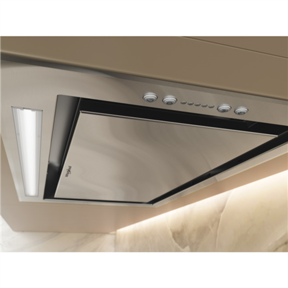 Whirlpool Hood , WCT3 63F LTX , Built-in , Energy efficiency class B , Width 51.4 cm , 430 m³/h , Electronic , LED , Inox