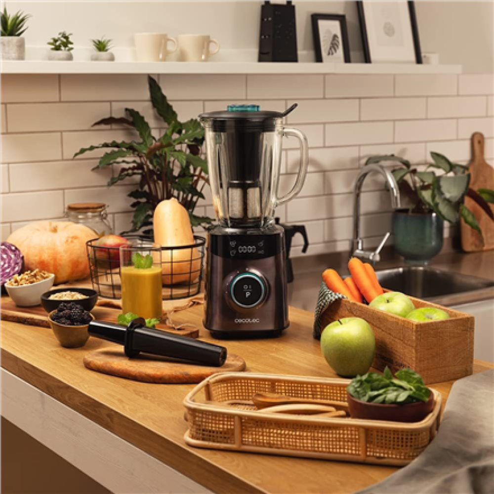 Cecotec Blender , Power Black Titanium 1800 Advance , Tabletop , 1800 W , Jar capacity 1.8 L , Jar material Glass , Ice crushing , Black