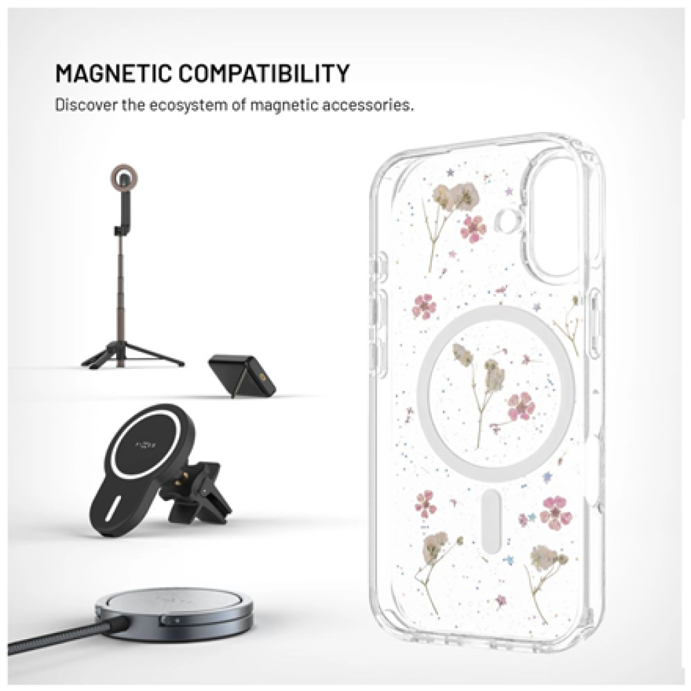 Fixed MagBloom , Back cover , Apple , iPhone 17 , TPU , Blush Plum