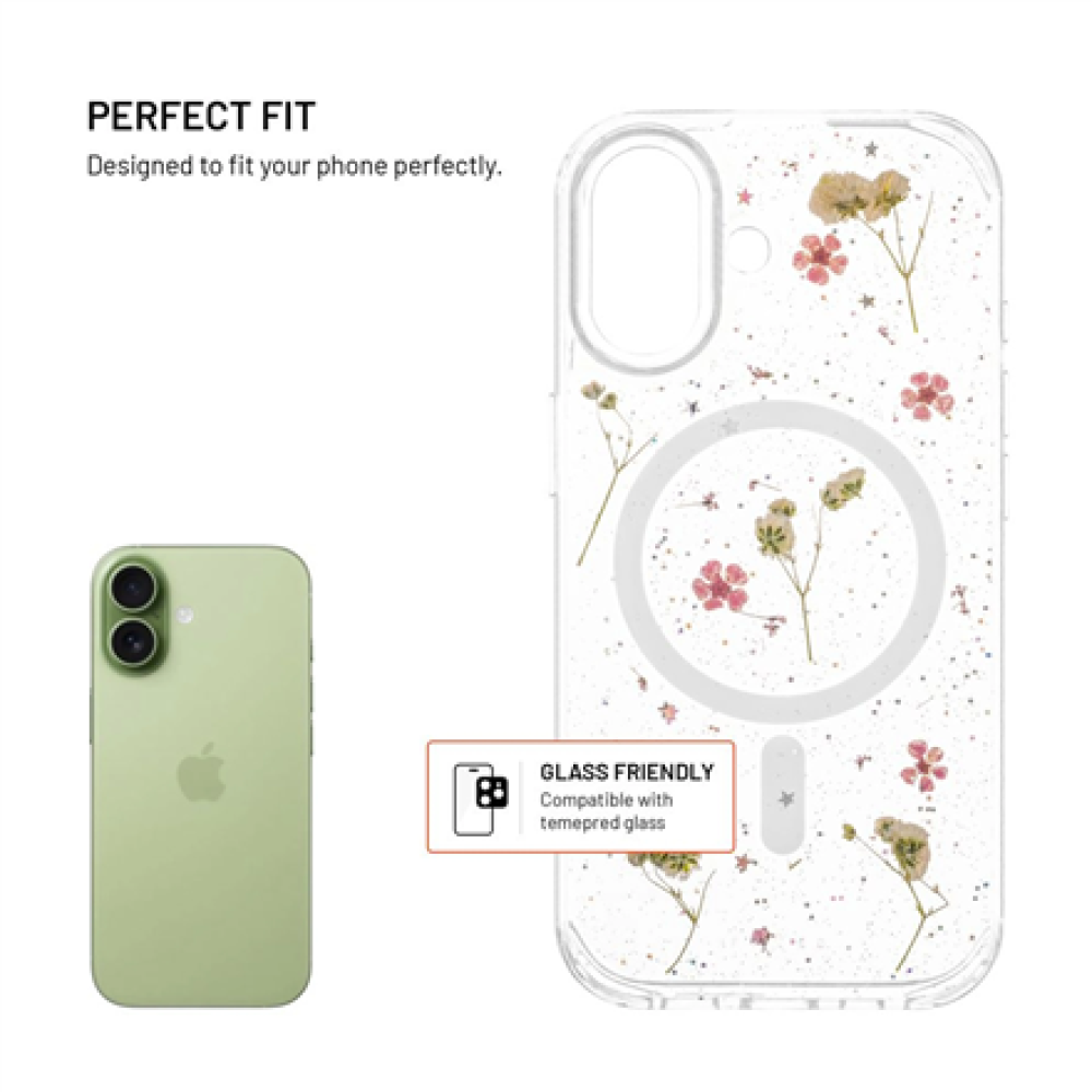 Fixed MagBloom , Back cover , Apple , iPhone 17 , TPU , Blush Plum