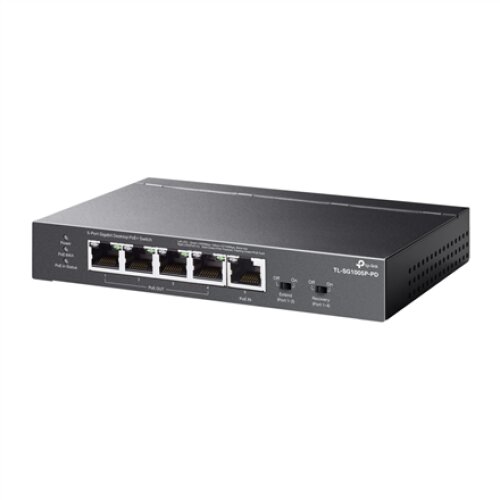TP-LINK , 5-Port Gigabit Desktop Switch with 4-Port PoE , TL-SG1005P-PD , Unmanaged , Desktop/Wall mountable