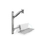 Digitus , Wall mount , Workstation , Adjustable Height, Tilt, Swivel , 27 , Maximum weight (capacity) 6 kg , Silver