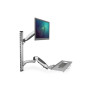 Digitus , Wall mount , Workstation , Adjustable Height, Tilt, Swivel , 27 , Maximum weight (capacity) 6 kg , Silver