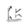 Digitus , Wall mount , Workstation , Adjustable Height, Tilt, Swivel , 27 , Maximum weight (capacity) 6 kg , Silver