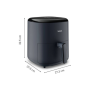 TEFAL , Air Fryer , EY245B10 Easy Fry Max , Power 1500 W , Capacity 5 L , Dark Gray