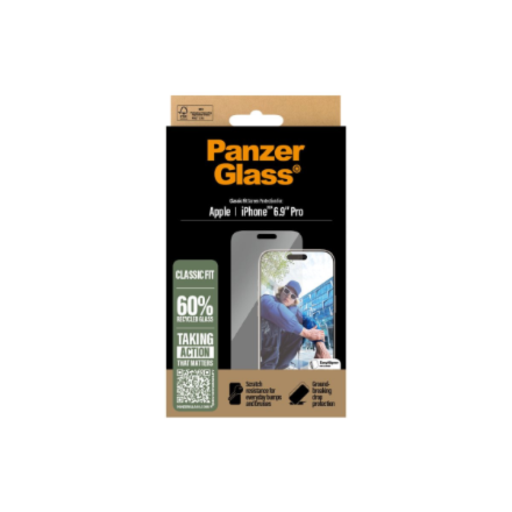 PanzerGlass Screen protector , Apple , iPhone 16 Pro Max , Tempered glass , Transparent