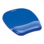 Fellowes , Mouse pad with wrist support CRYSTAL , Mouse pad with wrist pillow , 230 x 202 x 32 mm , Blue