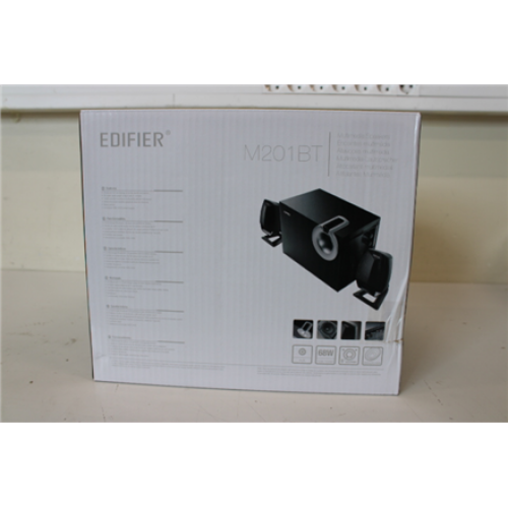 SALE OUT. Edifier M201BT 2.1 speakers, DAMAGED PACKAGING Edifier
