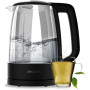 Cecotec Kettle , ThermoSense 320 Clear , 2200 W , Electric , 1.7 L , Glass , 360° rotational base , Black/Transparent
