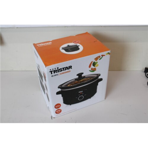 SALE OUT. Tristar VS-3915 Slowcooker, Black Tristar Slowcooker VS-3915 180 W, 3.5 L, Number of programs 3, Black, DAMAGEN PACKAGING