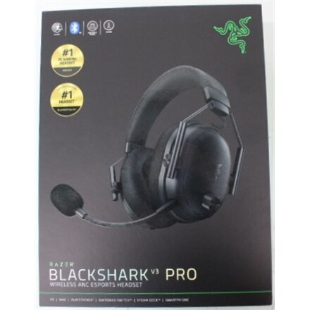 SALE OUT. Razer BlackShark V3 Pro Gaming Headset, Over-Ear, Wireless, Black , Razer Gaming Headset , BlackShark V3 Pro , Wireless/Wired , Over-Ear , Microphone , Black , Noise canceling , DAMAGED PACKAGING, DEMO