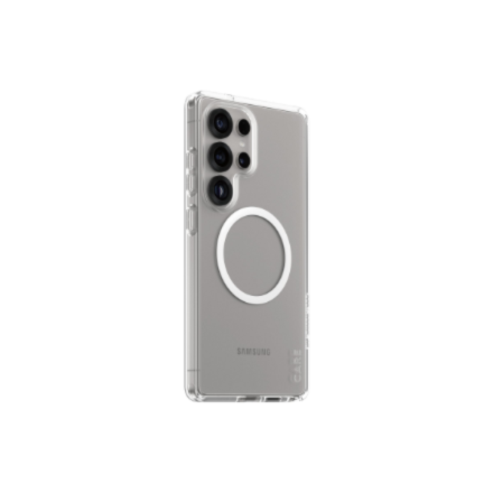 CARE Back protection , Samsung , Galaxy S25 Ultra , Recycled plastic , White