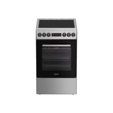 INDESIT Cooker , IS5V8CSX/P , Hob type Ceramic , Oven type Electric , Stainless Steel , Width 50 cm , Grilling , Depth 60 cm , 55 L