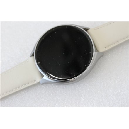 SALE OUT. Xiaomi Watch 2 Titan Gray Case With White Leather Strap , SALE OUT. Xiaomi Watch 2 Titan , Smart watch , GPS (satellite) , AMOLED , 1.43 , Gray , USED, SCRATCHES ON SCREEN AND CHARGING DOCK