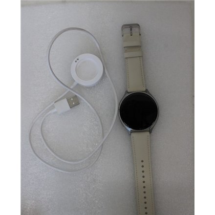 SALE OUT. Xiaomi Watch 2 Titan Gray Case With White Leather Strap , SALE OUT. Xiaomi Watch 2 Titan , Smart watch , GPS (satellite) , AMOLED , 1.43 , Gray , USED, SCRATCHES ON SCREEN AND CHARGING DOCK