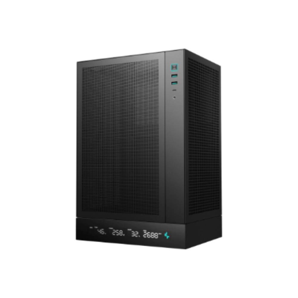 Deepcool PC Gaming Case , CH170 DIGITAL , Black , Mini ITX , Power supply included No , ATX PS2