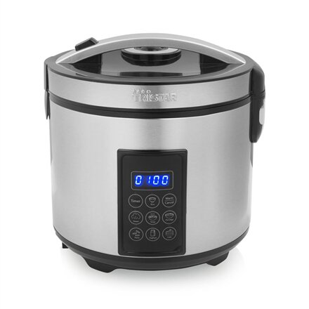 Tristar , Digital Rice and Steam Cooker , RK-6138 , 900 W , 2.2 L , Number of programs 7 , Grey