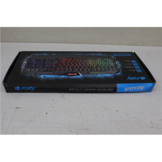 SALE OUT. FURY Spitfire Gaming Keyboard, US Layout, Wired, Black DAMAGED PACKAGING , Fury , Gaming Keyboard , Spitfire , Gaming , Wired , US , DAMAGED PACKAGING , 1.8 m , Black , USB 2.0