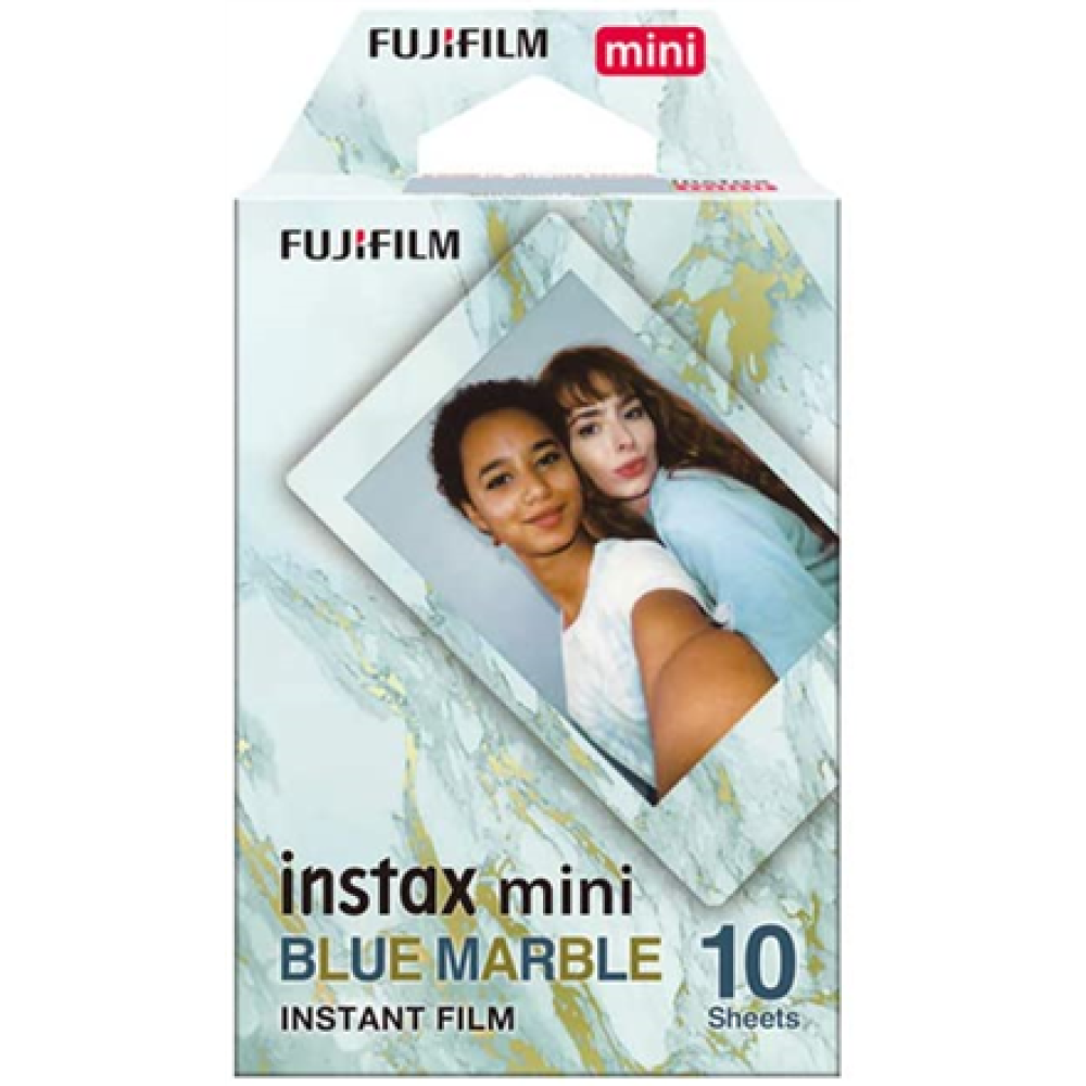 Fujifilm , Instax Mini Blue Marble (10pl) Instant Film , 54 x 86 mm