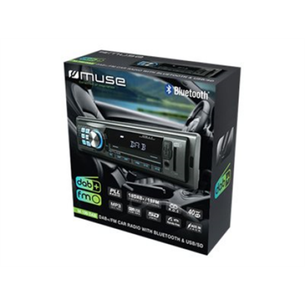 Muse , No , 4 x 40 W , M-199 , Car radio MP3 player with Bluetooth, USB/SD