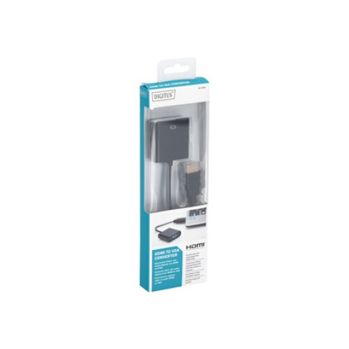 Digitus , HDMI to VGA converter adapter , DA-70461 , Black