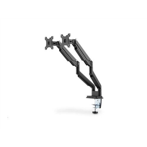 Digitus , Desk Mount , Universal Dual Monitor Mount with Gas Spring and Clamp Mount , Swivel, height adjustment, rotate , Black