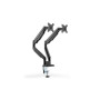 Digitus , Desk Mount , Universal Dual Monitor Mount with Gas Spring and Clamp Mount , Swivel, height adjustment, rotate , Black