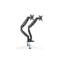 Digitus , Desk Mount , Universal Dual Monitor Mount with Gas Spring and Clamp Mount , Swivel, height adjustment, rotate , Black