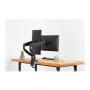 Digitus , Desk Mount , Universal Dual Monitor Mount with Gas Spring and Clamp Mount , Swivel, height adjustment, rotate , Black