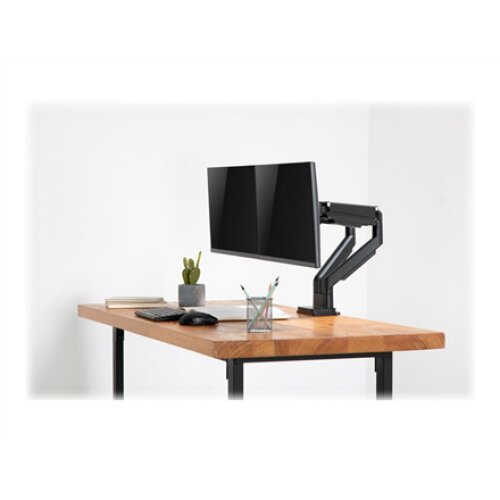 Digitus , Desk Mount , Universal Dual Monitor Mount with Gas Spring and Clamp Mount , Swivel, height adjustment, rotate , Black