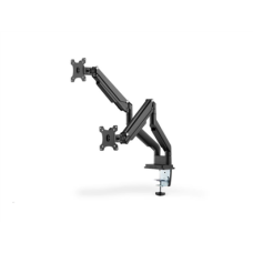 Digitus , Desk Mount , Universal Dual Monitor Mount with Gas Spring and Clamp Mount , Swivel, height adjustment, rotate , Black