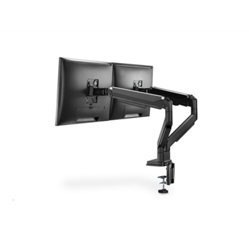 Digitus , Desk Mount , Universal Dual Monitor Mount with Gas Spring and Clamp Mount , Swivel, height adjustment, rotate , Black