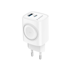 Gembird 2-in-1 20 W Apple Watch and Phone Fast Charger , TA-UC-PDQCW20-01-W