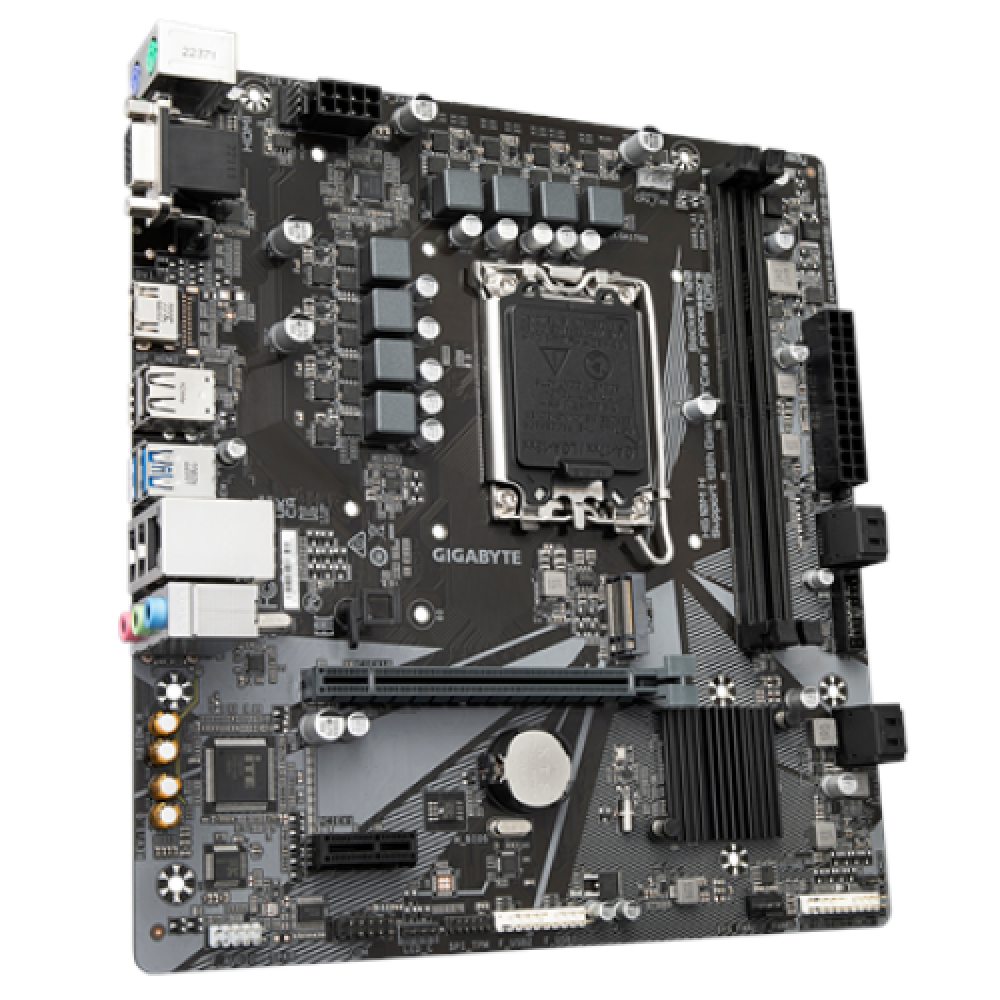 Gigabyte H610M H 1.0 Processor family Intel Processor socket LGA1700 DDR5 DIMM Memory slots 2 Supported hard disk drive interfaces SATA, M.2 Number of SATA connectors 4 Chipset Intel H610 Express Micro ATX