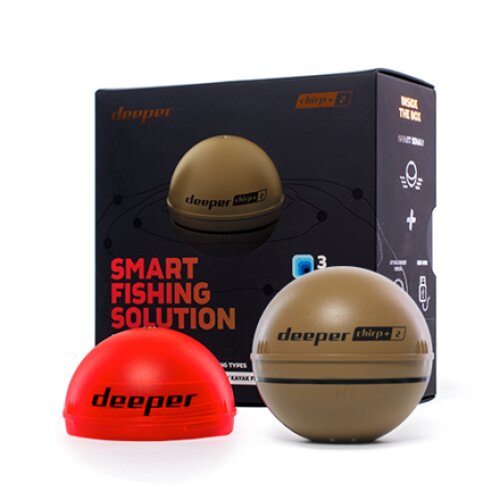 Deeper Smart Sonar CHIRP+2 with Extender (Shore kit) Sonar Sand/Black Wireless