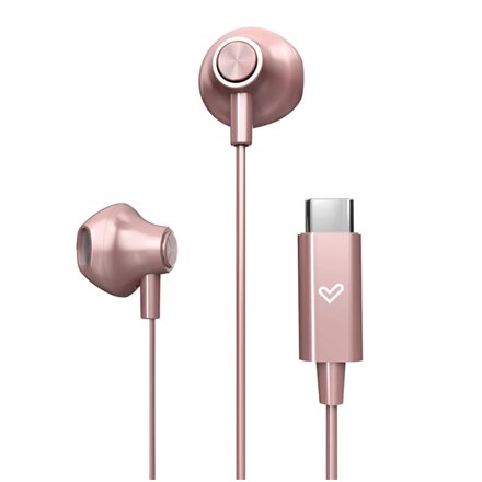 Energy Sistem Wired Earphones , EasyPods Type C , Built-in microphone , USB-C , Rose Gold