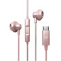 Energy Sistem Wired Earphones , EasyPods Type C , Built-in microphone , USB-C , Rose Gold