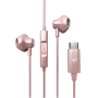 Energy Sistem Wired Earphones , EasyPods Type C , Built-in microphone , USB-C , Rose Gold