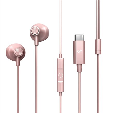 Energy Sistem Wired Earphones , EasyPods Type C , Built-in microphone , USB-C , Rose Gold