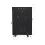 Lanberg , Rack cabinet 19 free-standing 15U/600x600 (flat pack) with glass door, LCD , FF01-6615-12BL , Black