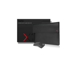 Lenovo ThinkPad X1 Mouse and X1 Leather Sleeve Kit , Sleeve , Black