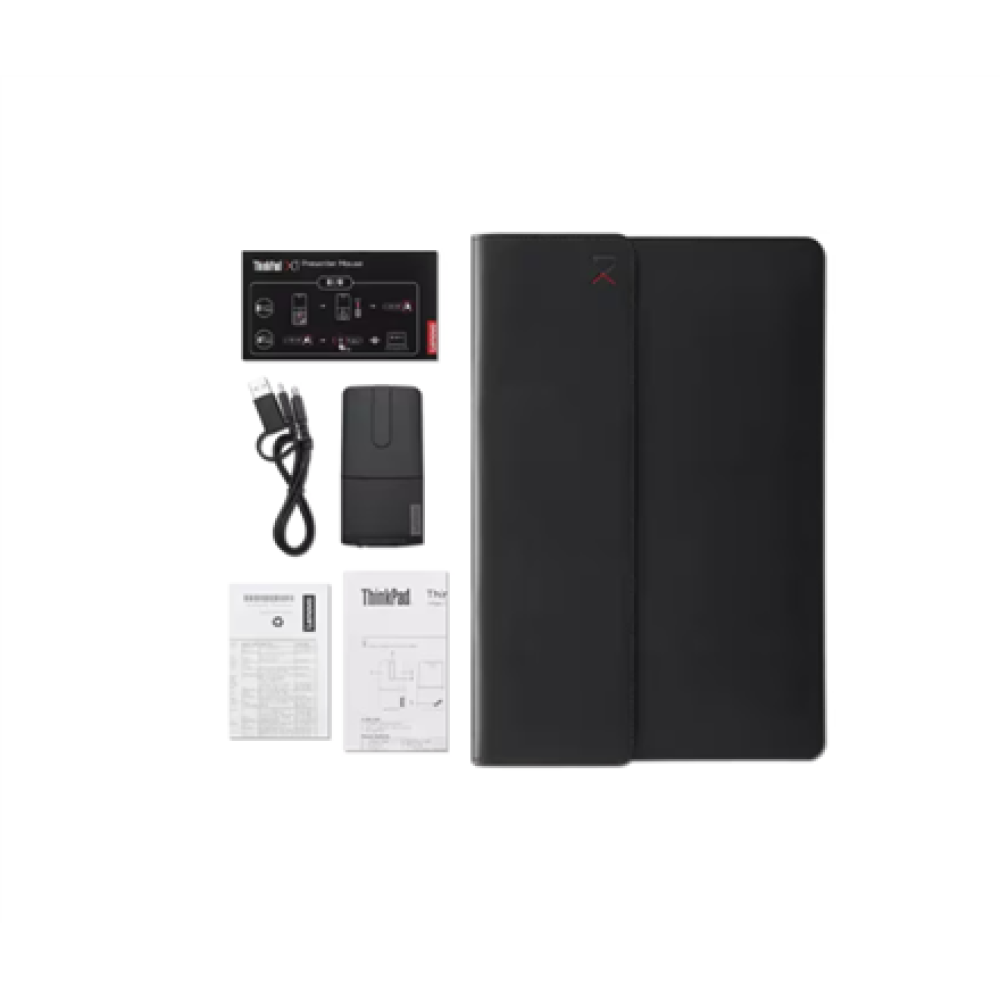 Lenovo ThinkPad X1 Mouse and X1 Leather Sleeve Kit , Sleeve , Black