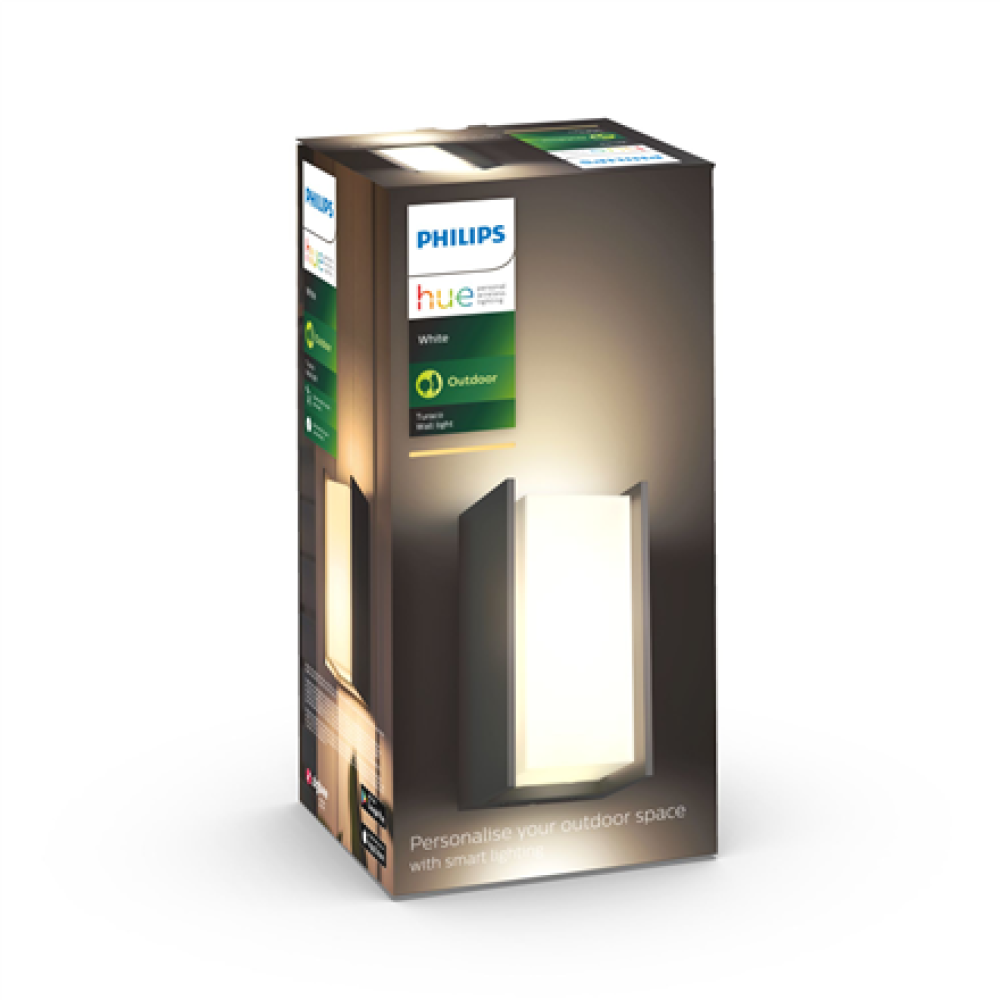 Philips Hue Turaco Outdoor Wall Lantern , E27 , 9 W , Warm white