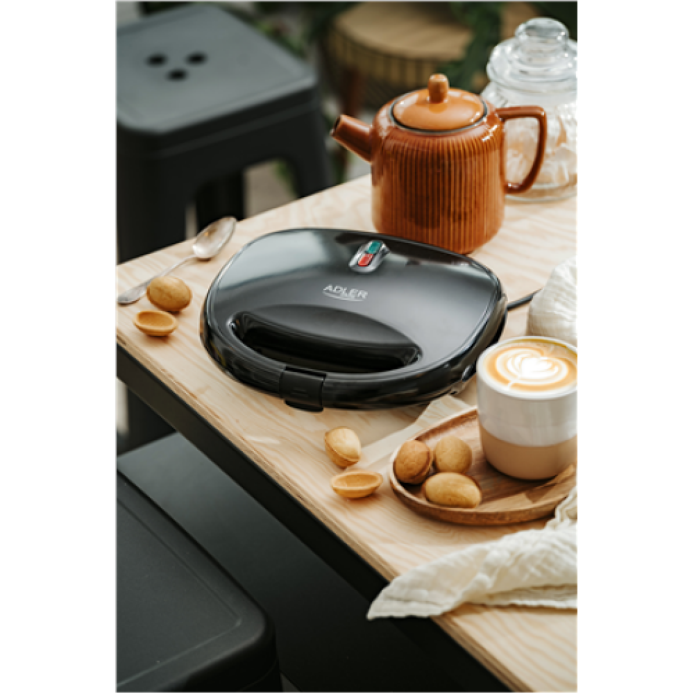 Adler Nut Cookie Maker , AD 3071 , 750 W , Number of pastry 12 , Nuts , Black