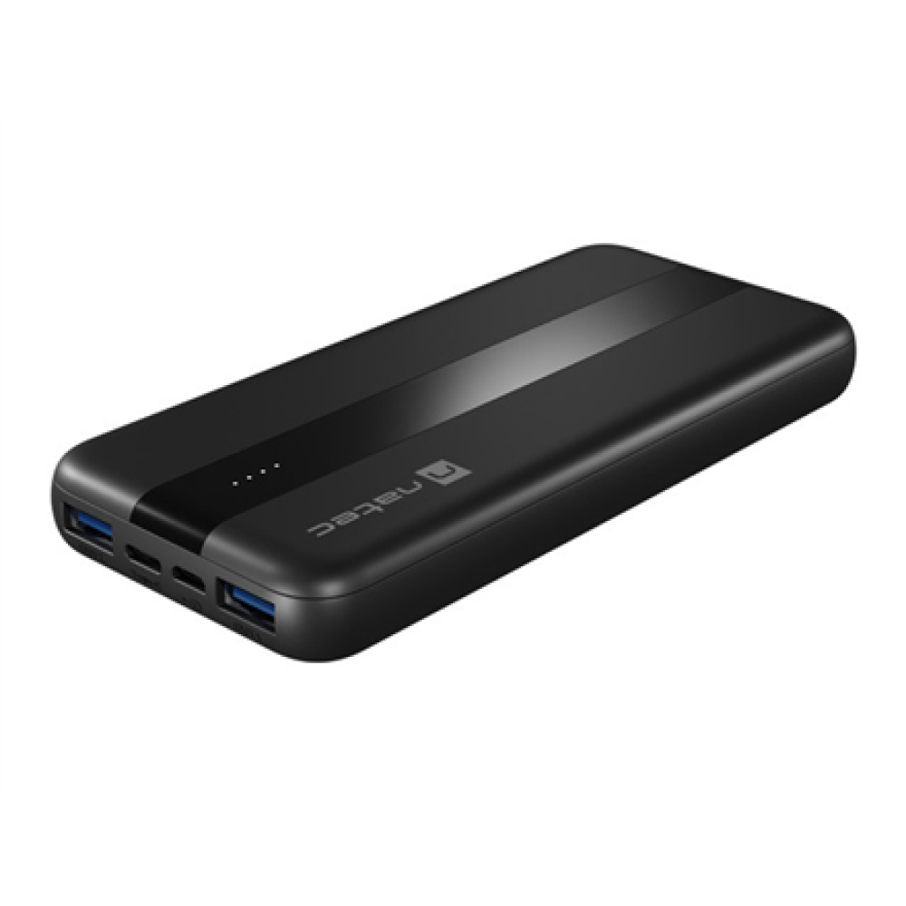 Natec Powerbank Trevi Slim Q V2 10000MAH 2X USB-A Cable