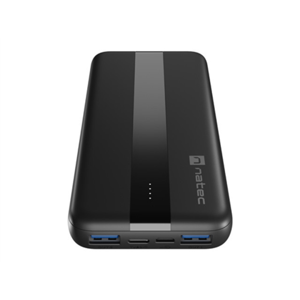 Natec Powerbank Trevi Slim Q V2 10000MAH 2X USB-A Cable