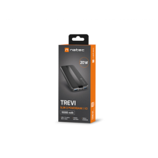 Natec Powerbank Trevi Slim Q V2 10000MAH 2X USB-A Cable